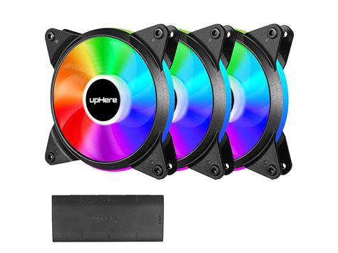 upHere C8123 RGB LED Case Fan upHere C8123-5 uses Wireless remote control design, provides powerful color variations and mute effects to make your computer case unique. . Uphere fan website